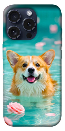 Чехол itsPrint Swimming corgi для Apple iPhone 15 Pro (6.1")