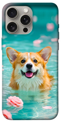 Чехол itsPrint Swimming corgi для Apple iPhone 15 Pro Max (6.7")