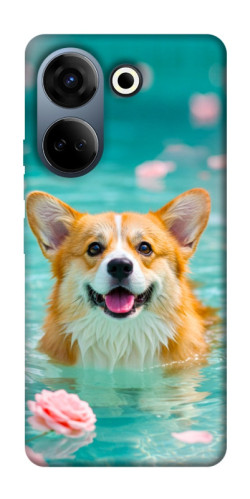 Чехол itsPrint Swimming corgi для TECNO Camon 20 Pro (CK7n)