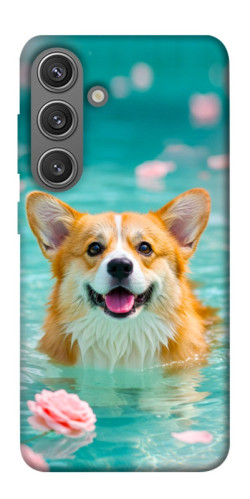 Чехол itsPrint Swimming corgi для Samsung Galaxy S24