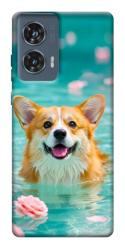 Чехол itsPrint Swimming corgi для Motorola Edge 50 Fusion