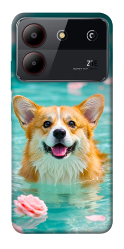 Чехол itsPrint Swimming corgi для ZTE Blade A54 4G