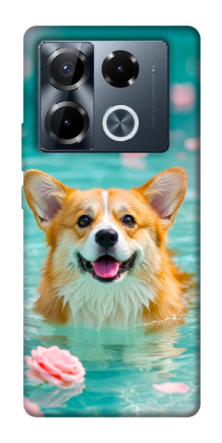 Чехол itsPrint Swimming corgi для Infinix Note 40 Pro 4G
