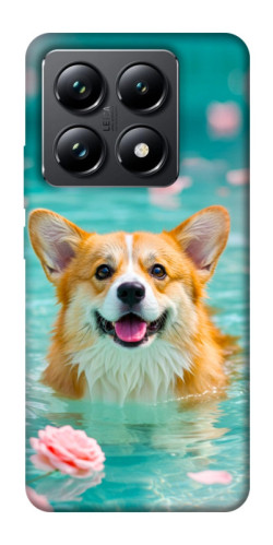 Чехол itsPrint Swimming corgi для Xiaomi 14T Pro