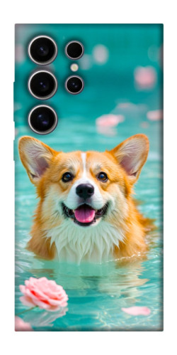 Чехол itsPrint Swimming corgi для Samsung Galaxy S25 Ultra