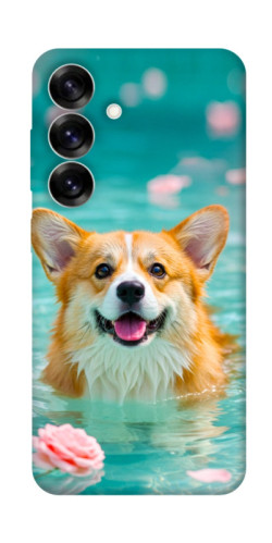 Чехол itsPrint Swimming corgi для Samsung Galaxy S25