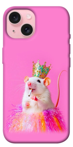 Чехол itsPrint Гламурная крыса для Apple iPhone 15 (6.1")