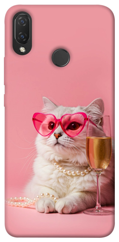 Чехол itsPrint Pinky cat для Huawei P Smart+ (nova 3i), животные, купить оптом с доставкой