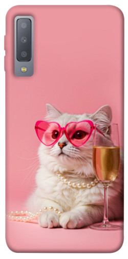 Чохол itsPrint Pinky cat для Samsung A750 Galaxy A7 (2018)