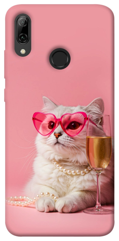 Чехол itsPrint Pinky cat для Huawei P Smart (2019), животные, купить оптом с доставкой