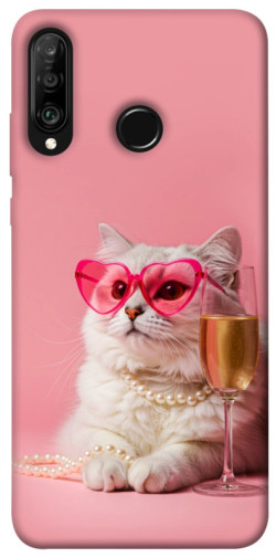 Чехол itsPrint Pinky cat для Huawei P30 lite