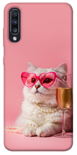 Чехол itsPrint Pinky cat для Samsung Galaxy A70 (A705F)