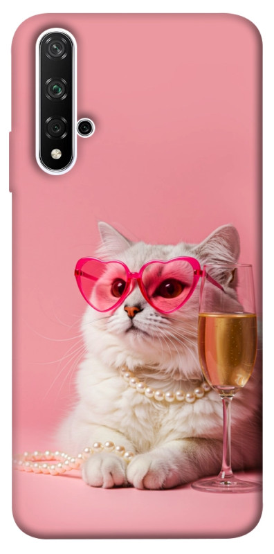 Чехол itsPrint Pinky cat для Huawei Honor 20 / Nova 5T, животные, купить оптом с доставкой