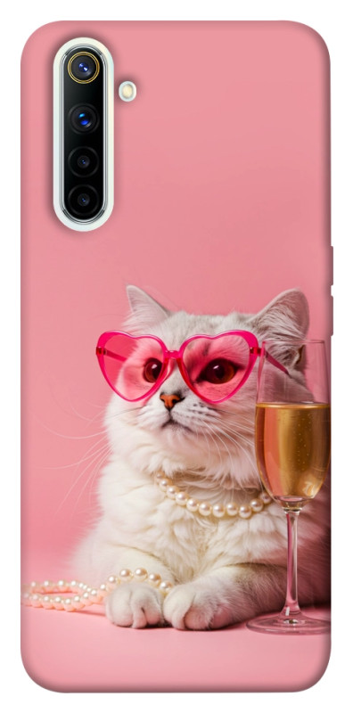 Чехол itsPrint Pinky cat для Realme 6, животные, купить оптом с доставкой