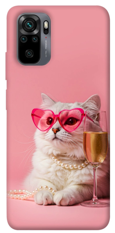 Чехол itsPrint Pinky cat для Xiaomi Redmi Note 10 / Note 10s, животные, купить оптом с доставкой