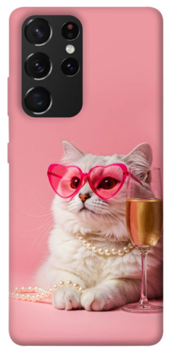 Чохол itsPrint Pinky cat для Samsung Galaxy S21 Ultra