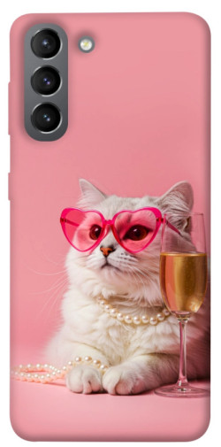 Чохол itsPrint Pinky cat для Samsung Galaxy S21