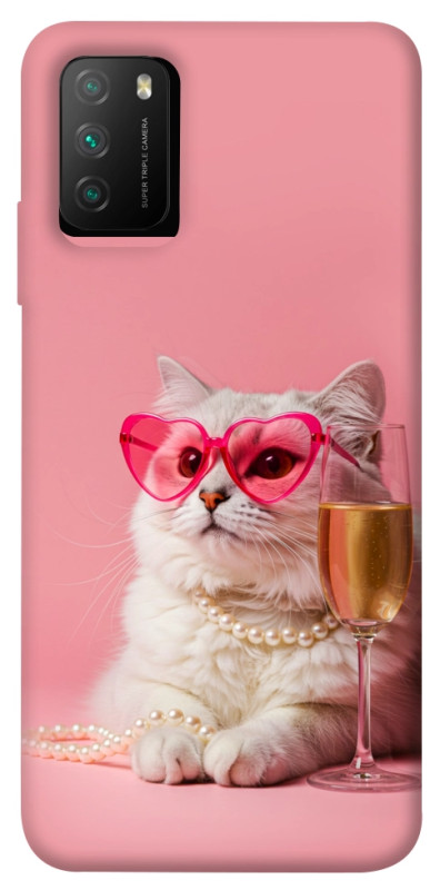Чехол itsPrint Pinky cat для Xiaomi Poco M3, животные, купить оптом с доставкой
