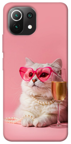 Чохол itsPrint Pinky cat для Xiaomi Mi 11 Lite