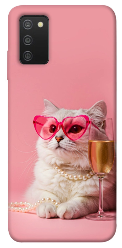 Чехол itsPrint Pinky cat для Samsung Galaxy A03s, животные, купить оптом с доставкой