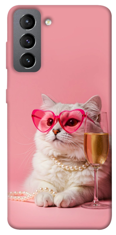 Чехол itsPrint Pinky cat для Samsung Galaxy S21 FE, животные, купить оптом с доставкой