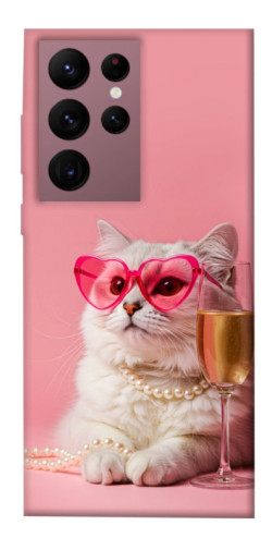 Чохол itsPrint Pinky cat для Samsung Galaxy S22 Ultra
