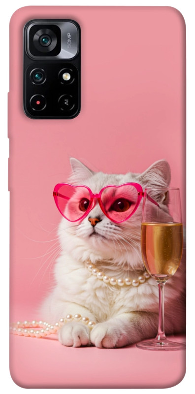 Чехол itsPrint Pinky cat для Xiaomi Poco M4 Pro 5G, животные, купить оптом с доставкой