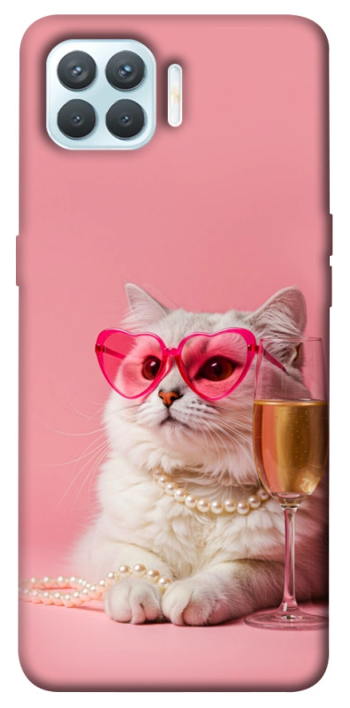 Чехол itsPrint Pinky cat для Oppo F17 Pro, животные, купить оптом с доставкой