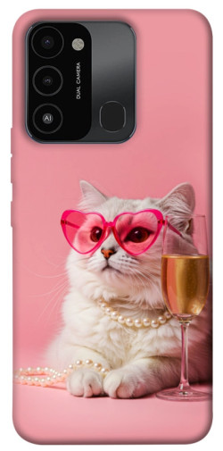 Чохол itsPrint Pinky cat для TECNO Spark 8C