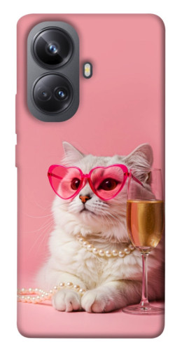 Чехол itsPrint Pinky cat для Realme 10 Pro+