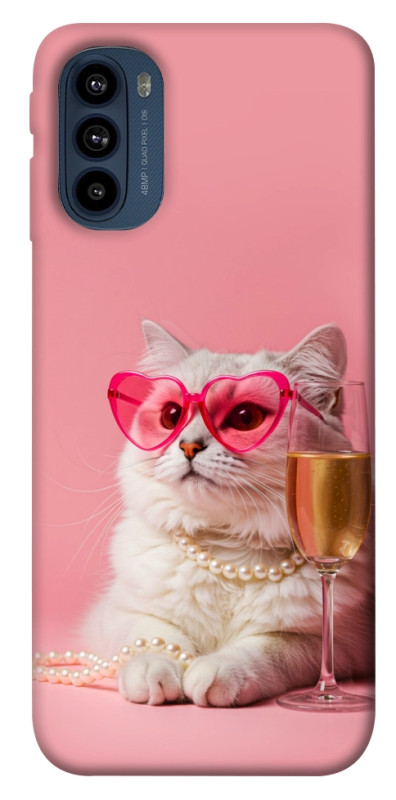Чехол itsPrint Pinky cat для Motorola Moto G41, животные, купить оптом с доставкой