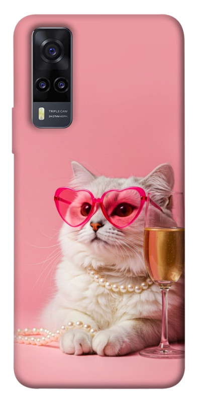 Чехол itsPrint Pinky cat для Vivo Y31, животные, купить оптом с доставкой