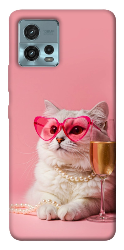 Чехол itsPrint Pinky cat для Motorola Moto G72, животные, купить оптом с доставкой