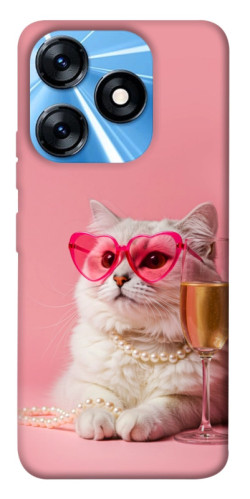 Чехол itsPrint Pinky cat для TECNO Spark 10 Pro