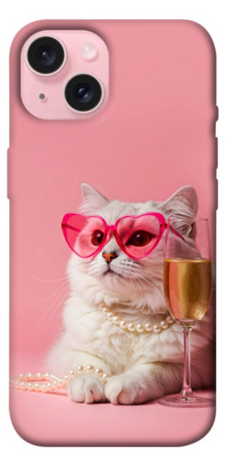 Чехол itsPrint Pinky cat для Apple iPhone 15 (6.1")