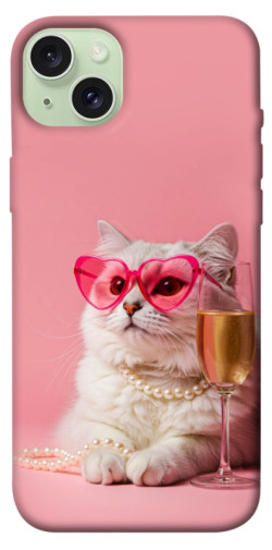 Чехол itsPrint Pinky cat для Apple iPhone 15 Plus (6.7")