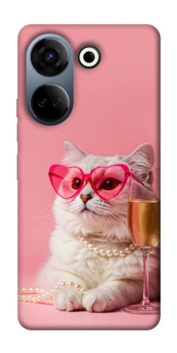 Чехол itsPrint Pinky cat для TECNO Camon 20 Pro (CK7n)