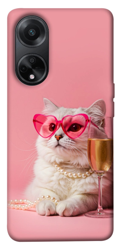 Чехол itsPrint Pinky cat для Oppo A98, животные, купить оптом с доставкой