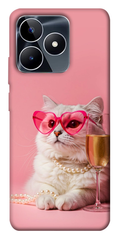 Чехол itsPrint Pinky cat для Realme C53, животные, купить оптом с доставкой