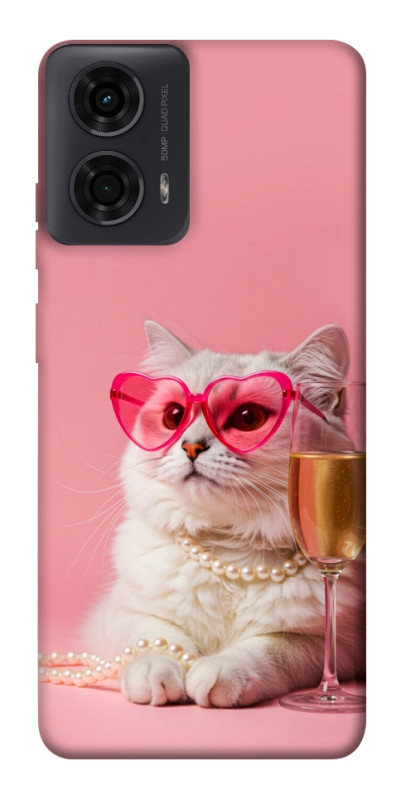 Чехол itsPrint Pinky cat для Motorola Moto G24, животные, купить оптом с доставкой
