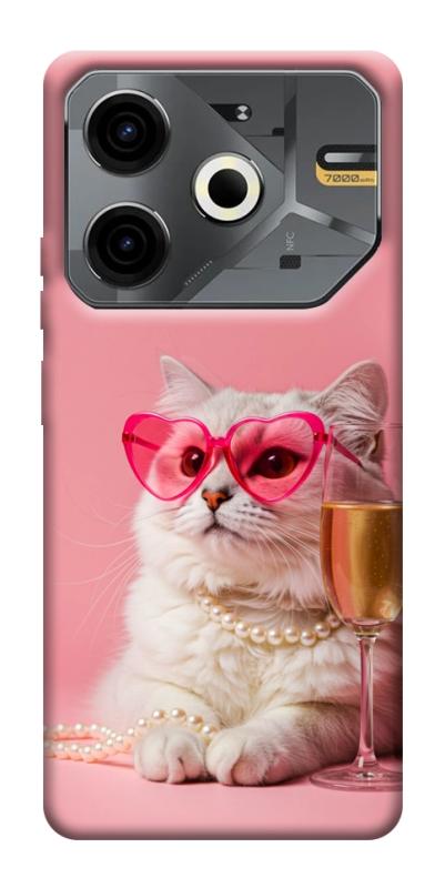 Чехол itsPrint Pinky cat для TECNO Pova 6 Neo (LI6), животные, купить оптом с доставкой