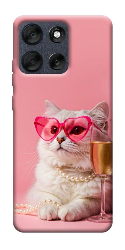 Чехол itsPrint Pinky cat для Motorola Moto G56 5G, животные, купить оптом с доставкой