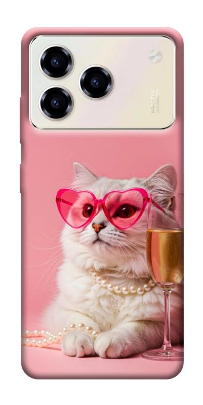 Чехол itsPrint Pinky cat для ZTE Blade A76, животные, купить оптом с доставкой