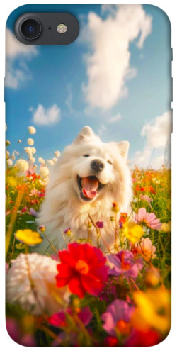 Чехол itsPrint Happy dog in flowers для Apple iPhone 7 / 8 (4.7")