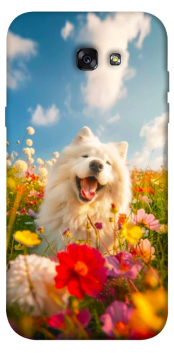 Чехол itsPrint Happy dog in flowers для Samsung A720 Galaxy A7 (2017)