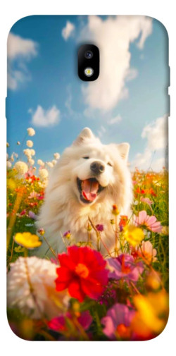 Чехол itsPrint Happy dog in flowers для Samsung J730 Galaxy J7 (2017)