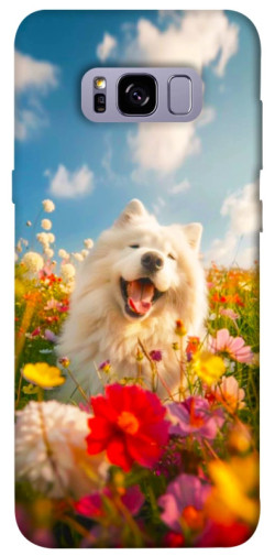 Чехол itsPrint Happy dog in flowers для Samsung G955 Galaxy S8 Plus