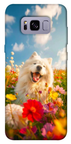 Чехол itsPrint Happy dog in flowers для Samsung G955 Galaxy S8 Plus
