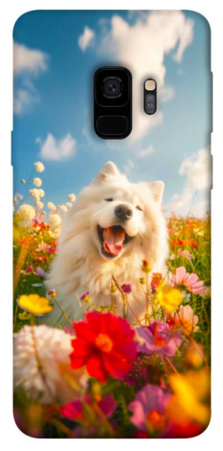 Чехол itsPrint Happy dog in flowers для Samsung Galaxy S9