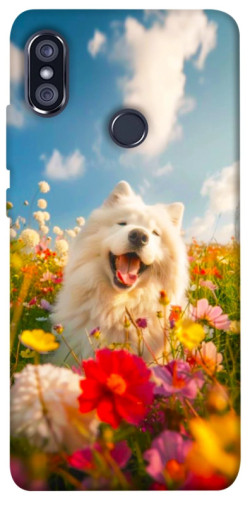 Чехол itsPrint Happy dog in flowers для Xiaomi Redmi Note 5 Pro / Note 5 (AI Dual Camera)